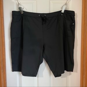 Sahalie Flex Time Shorts Black 3X Plus Size